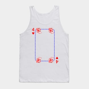 4 of hearts Tank Top